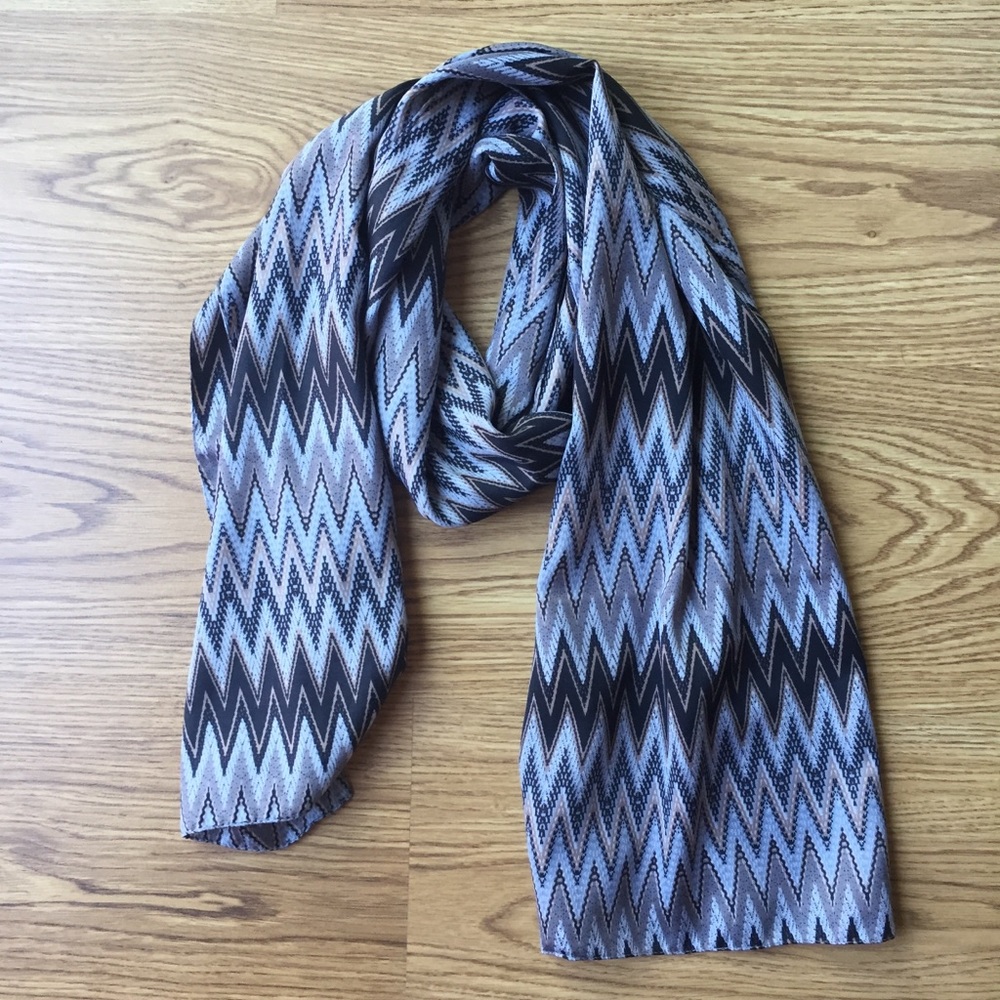 Long Scarf 62” x 15” Made in Italy 100% polyester